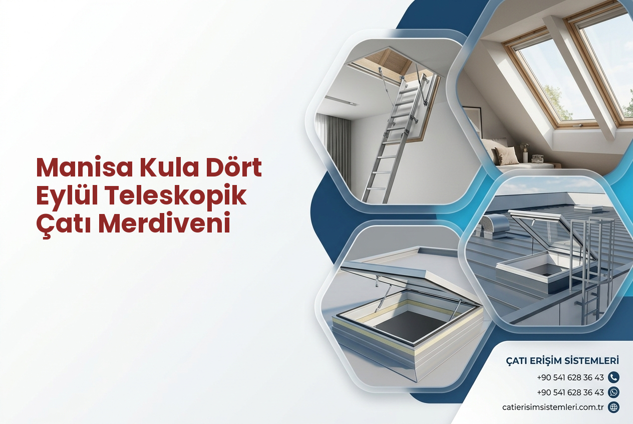 Manisa Kula Dört Eylül Teleskopik Çatı Merdiveni