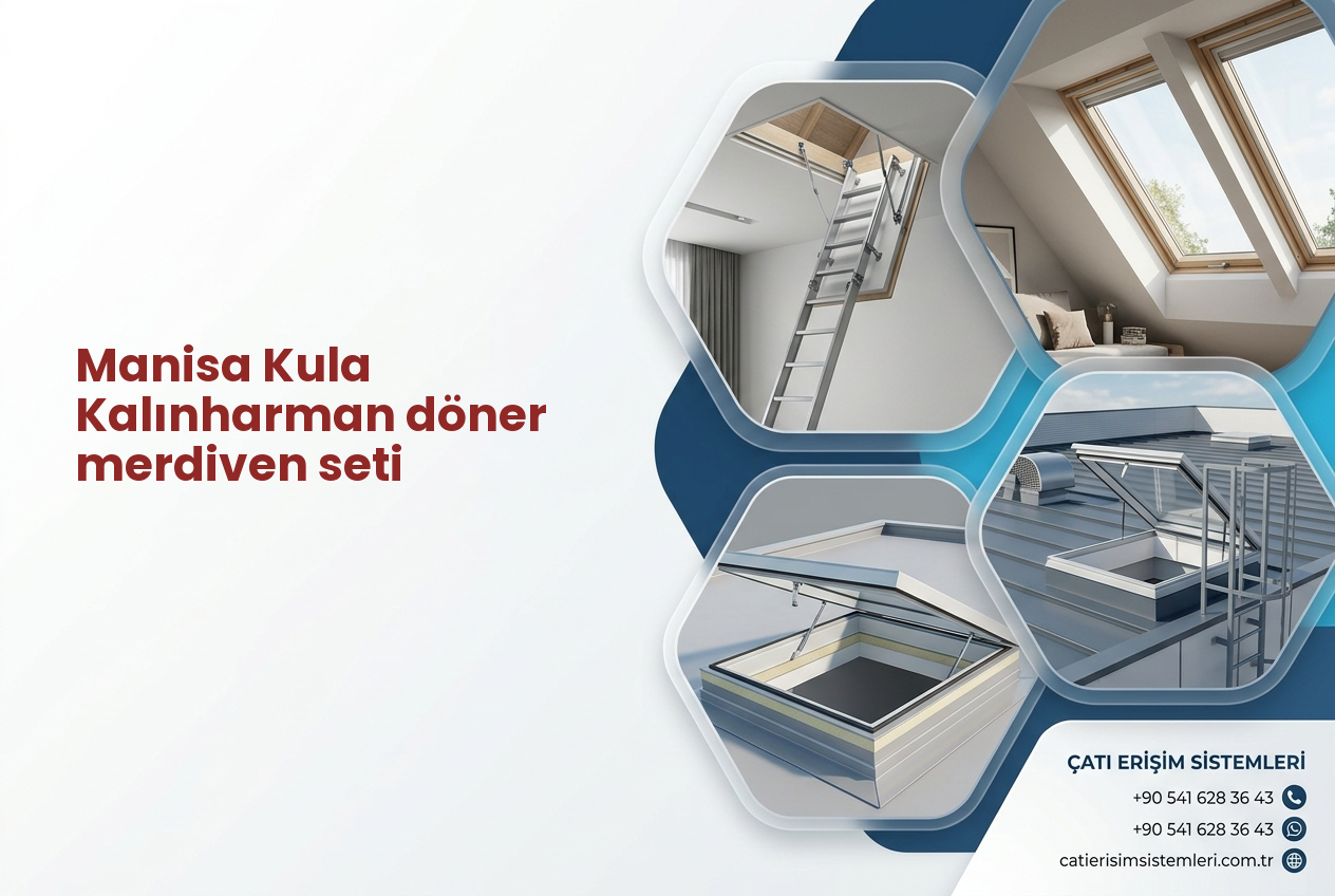 Manisa Kula Kalınharman döner merdiven seti