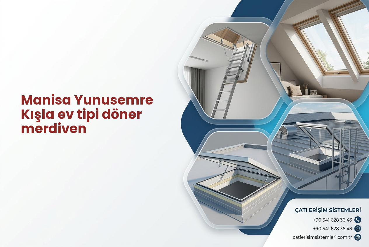 Manisa Yunusemre Kışla ev tipi döner merdiven