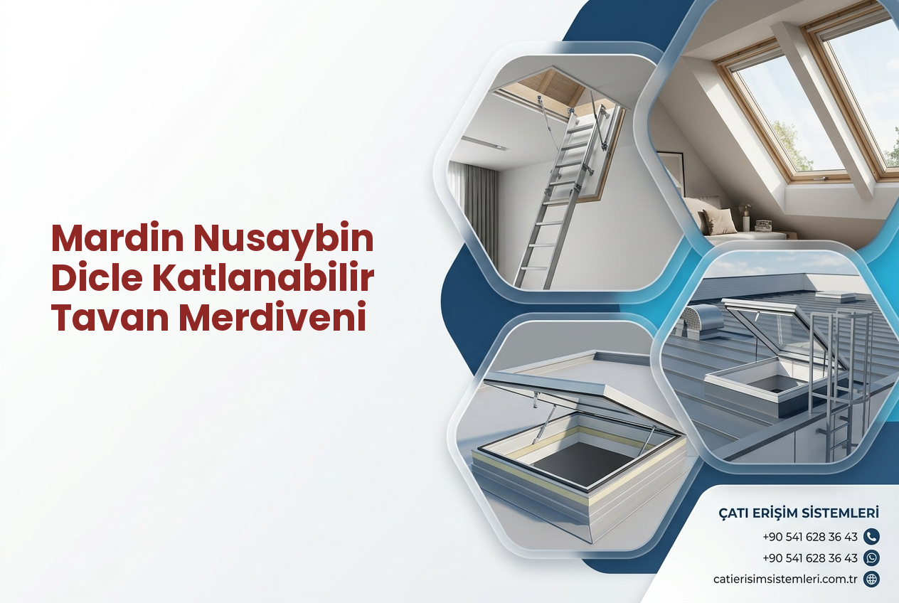Mardin Nusaybin Dicle Katlanabilir Tavan Merdiveni