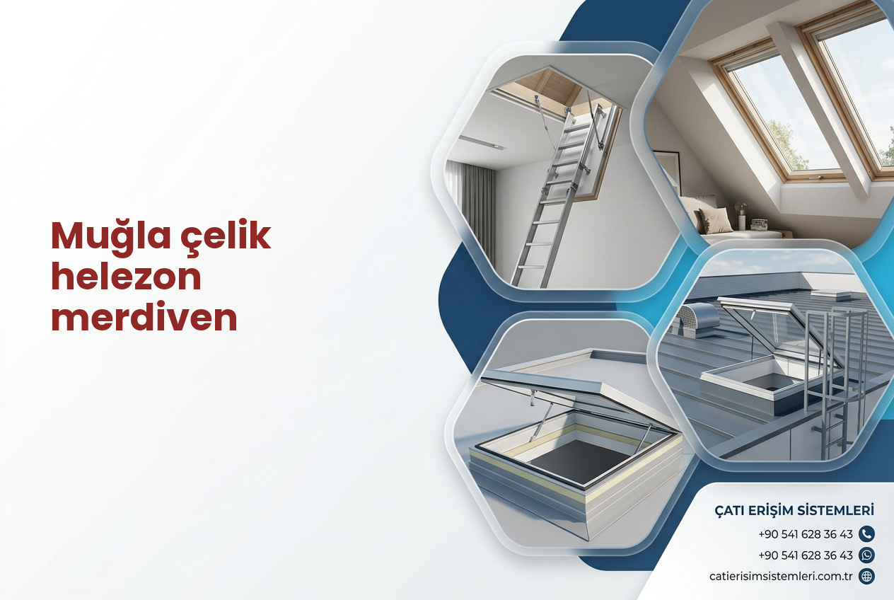 Muğla çelik helezon merdiven