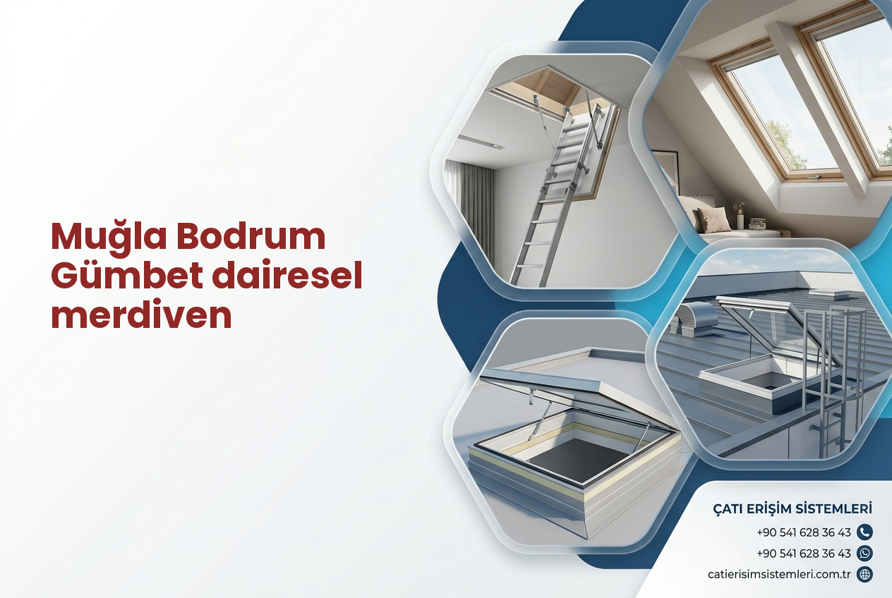 Muğla Bodrum Gümbet dairesel merdiven