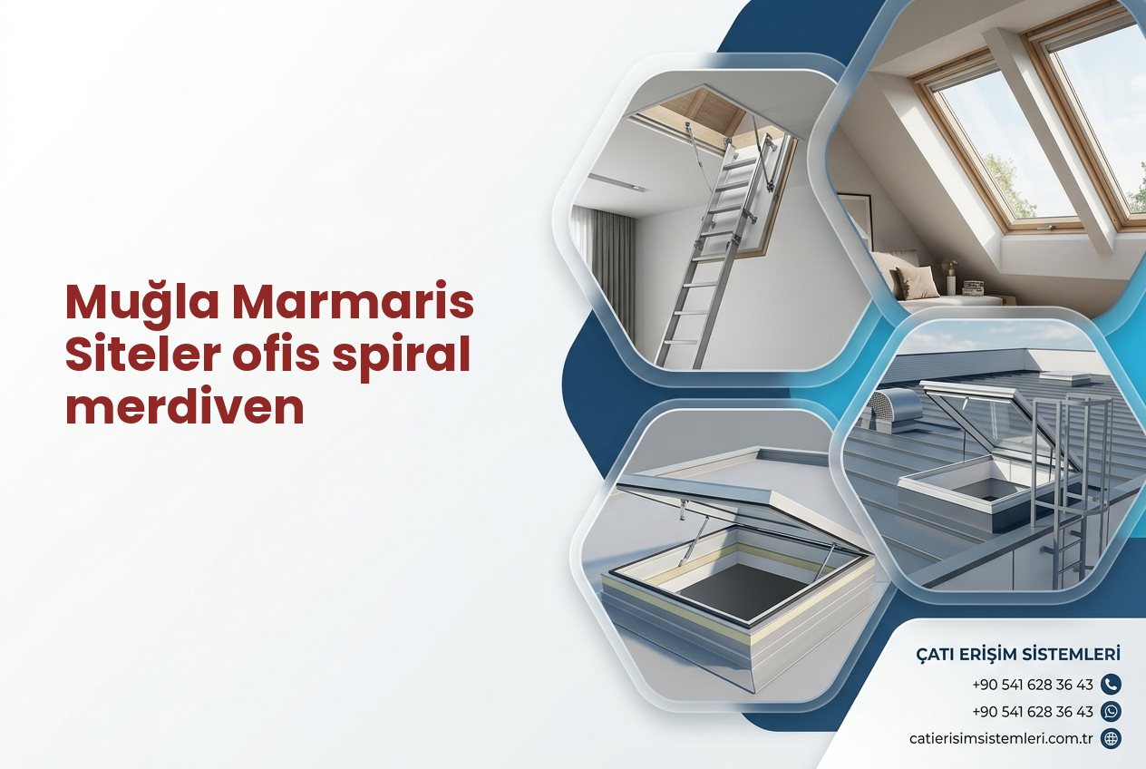 Muğla Marmaris Siteler ofis spiral merdiven