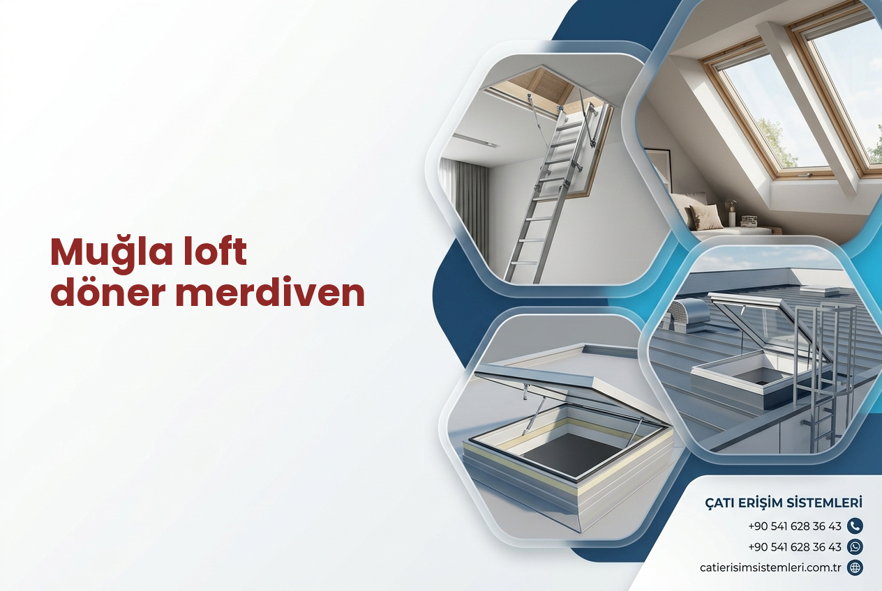 Muğla loft döner merdiven