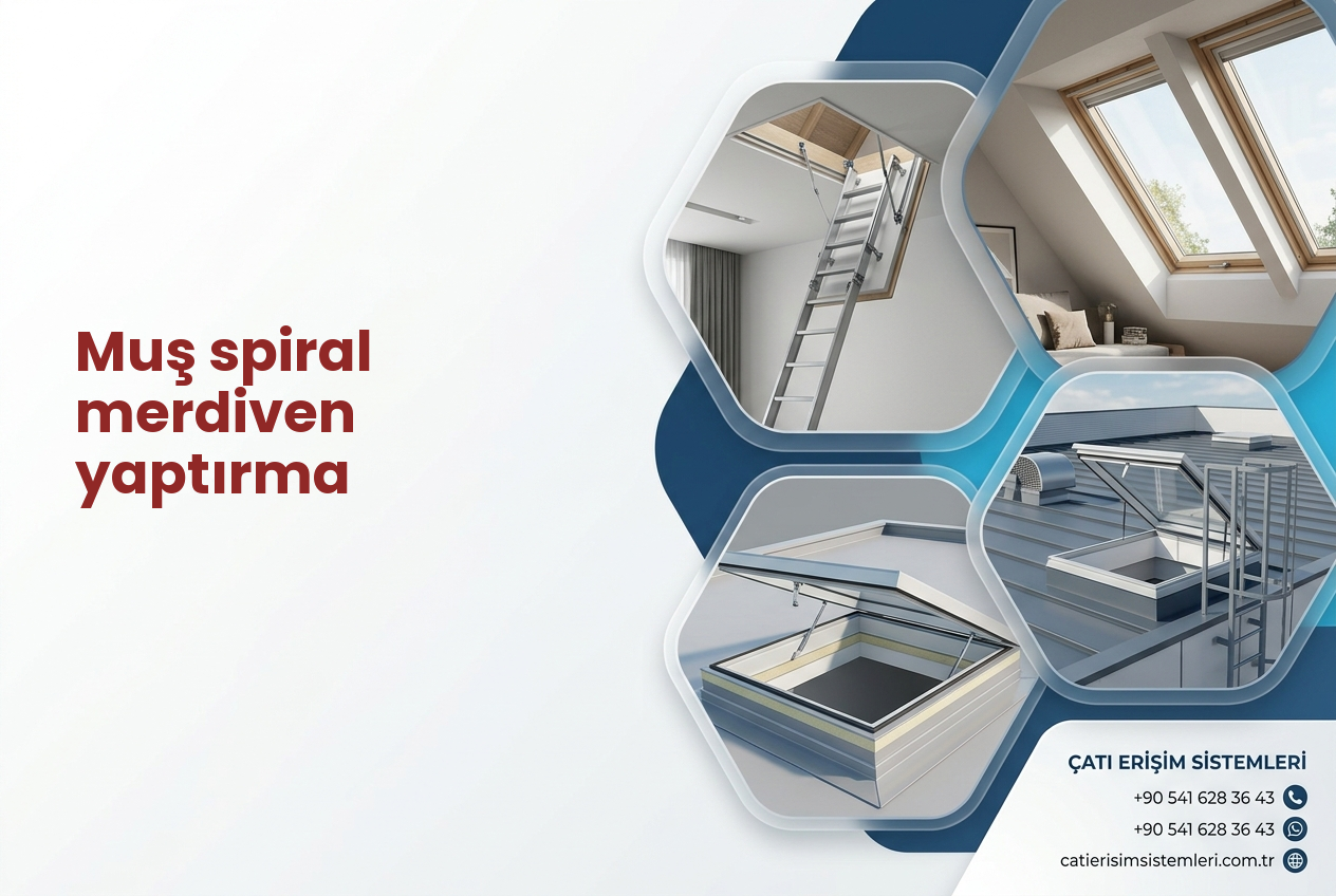 Muş spiral merdiven yaptırma