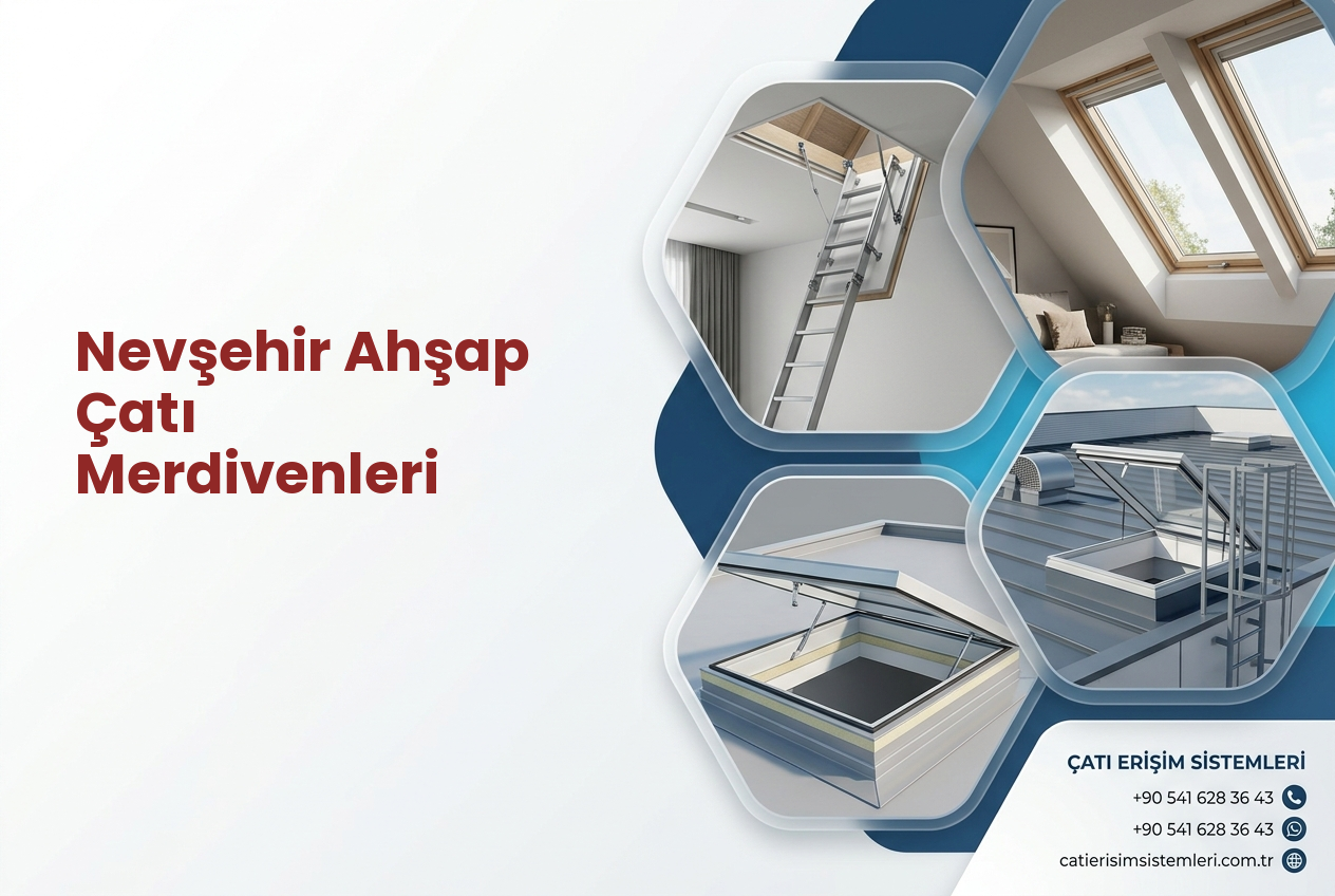 Nevşehir Ahşap Çatı Merdivenleri
