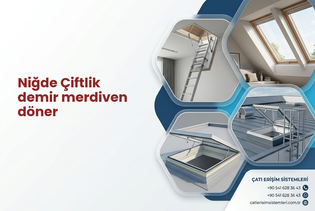 Niğde Çiftlik demir merdiven döner