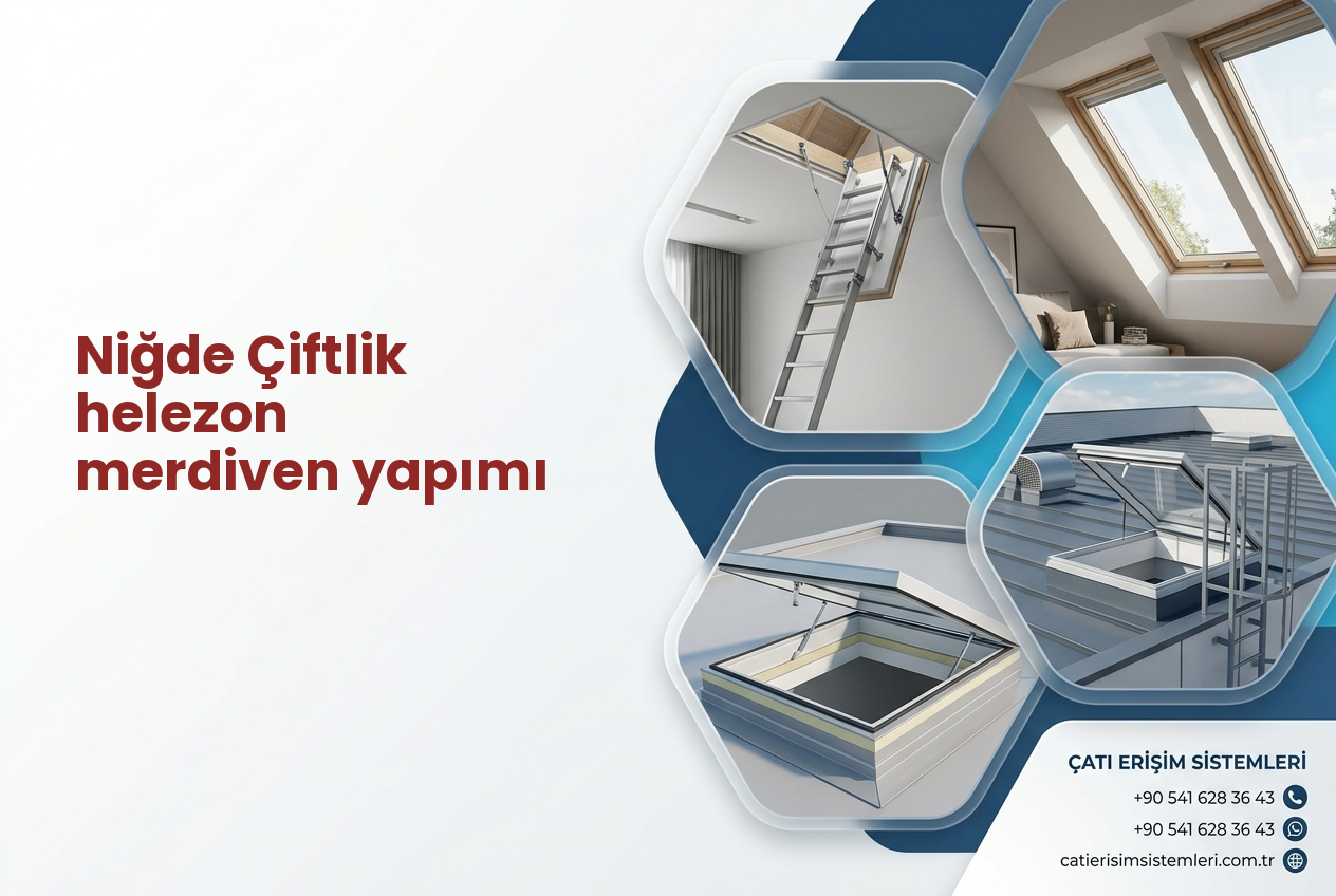 Niğde Çiftlik helezon merdiven yapımı