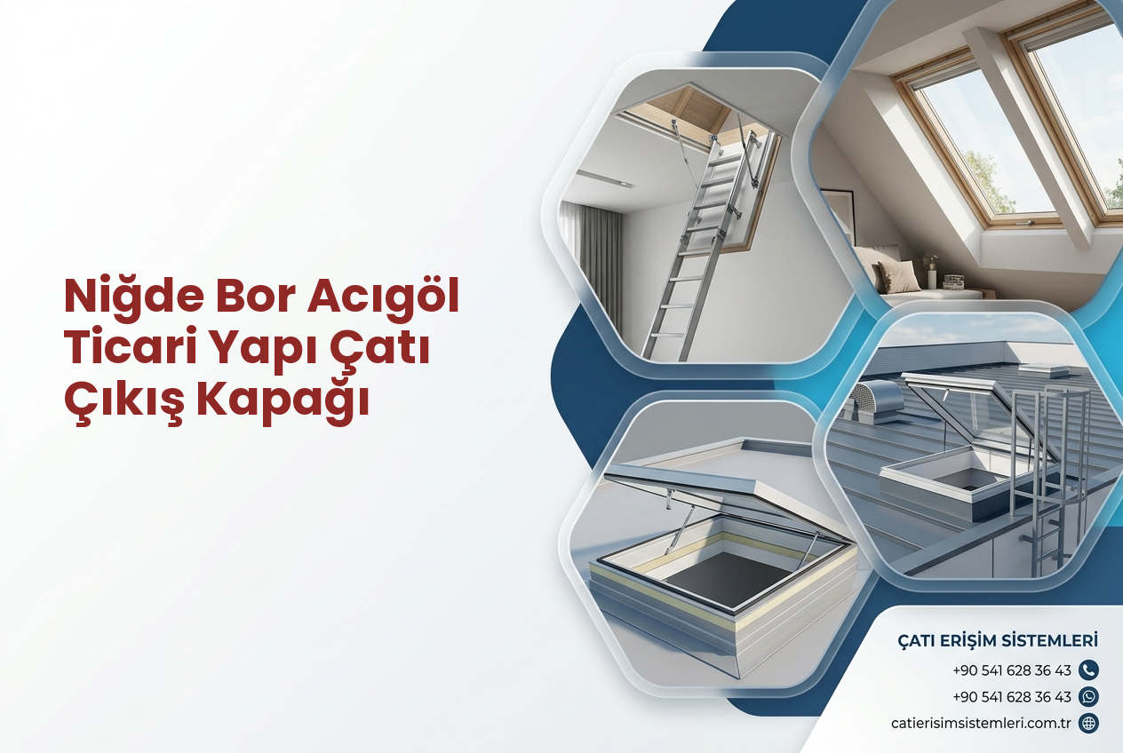 Niğde Bor Acıgöl Ticari Yapı Çatı Çıkış Kapağı