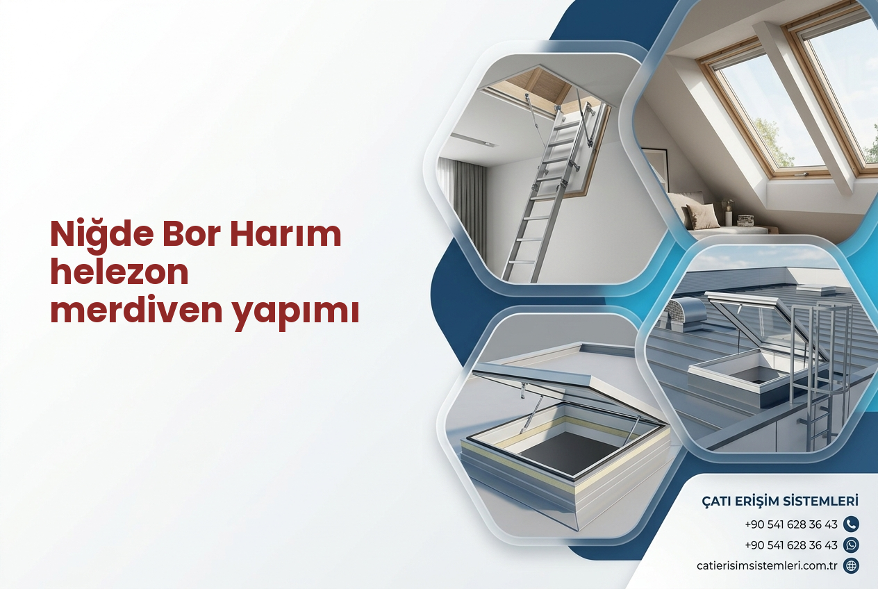 Niğde Bor Harım helezon merdiven yapımı
