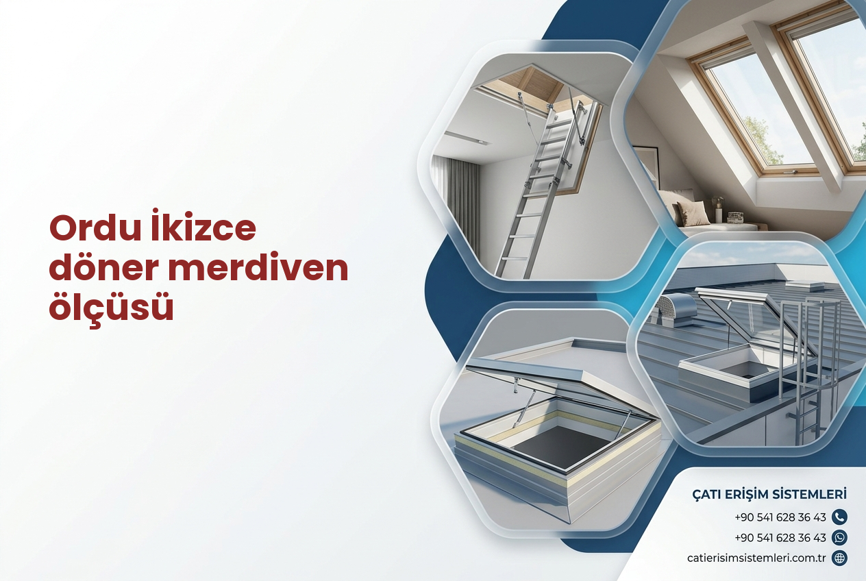 Ordu İkizce döner merdiven ölçüsü
