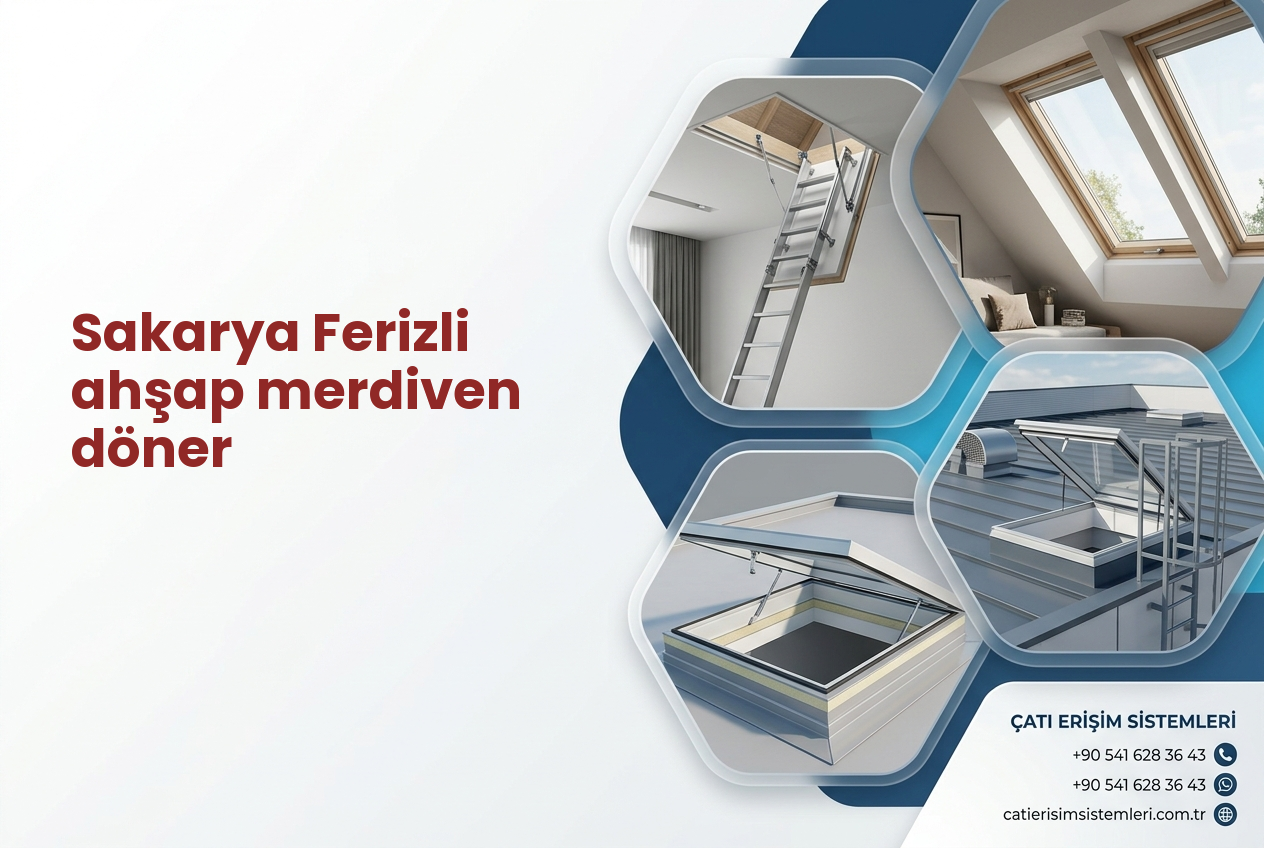 Sakarya Ferizli ahşap merdiven döner