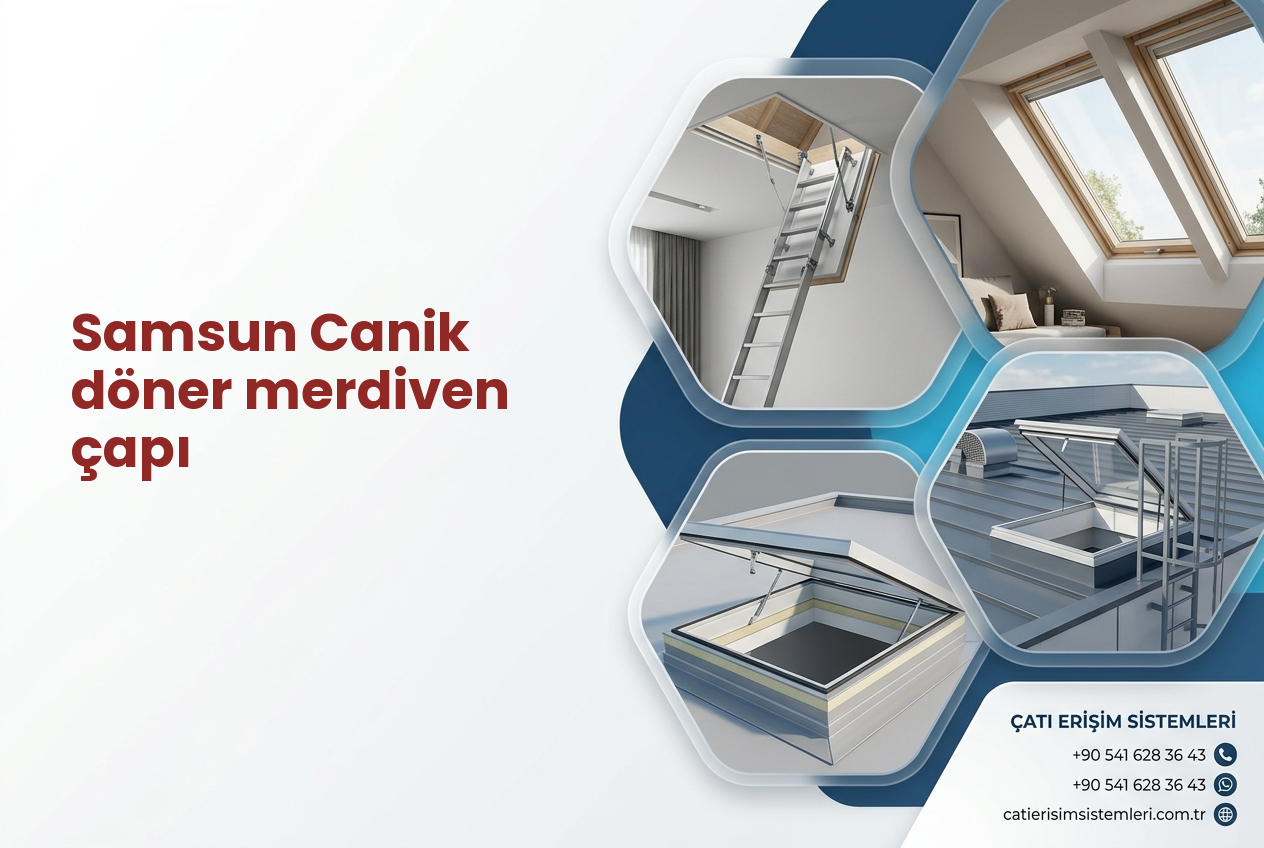 Samsun Canik döner merdiven çapı