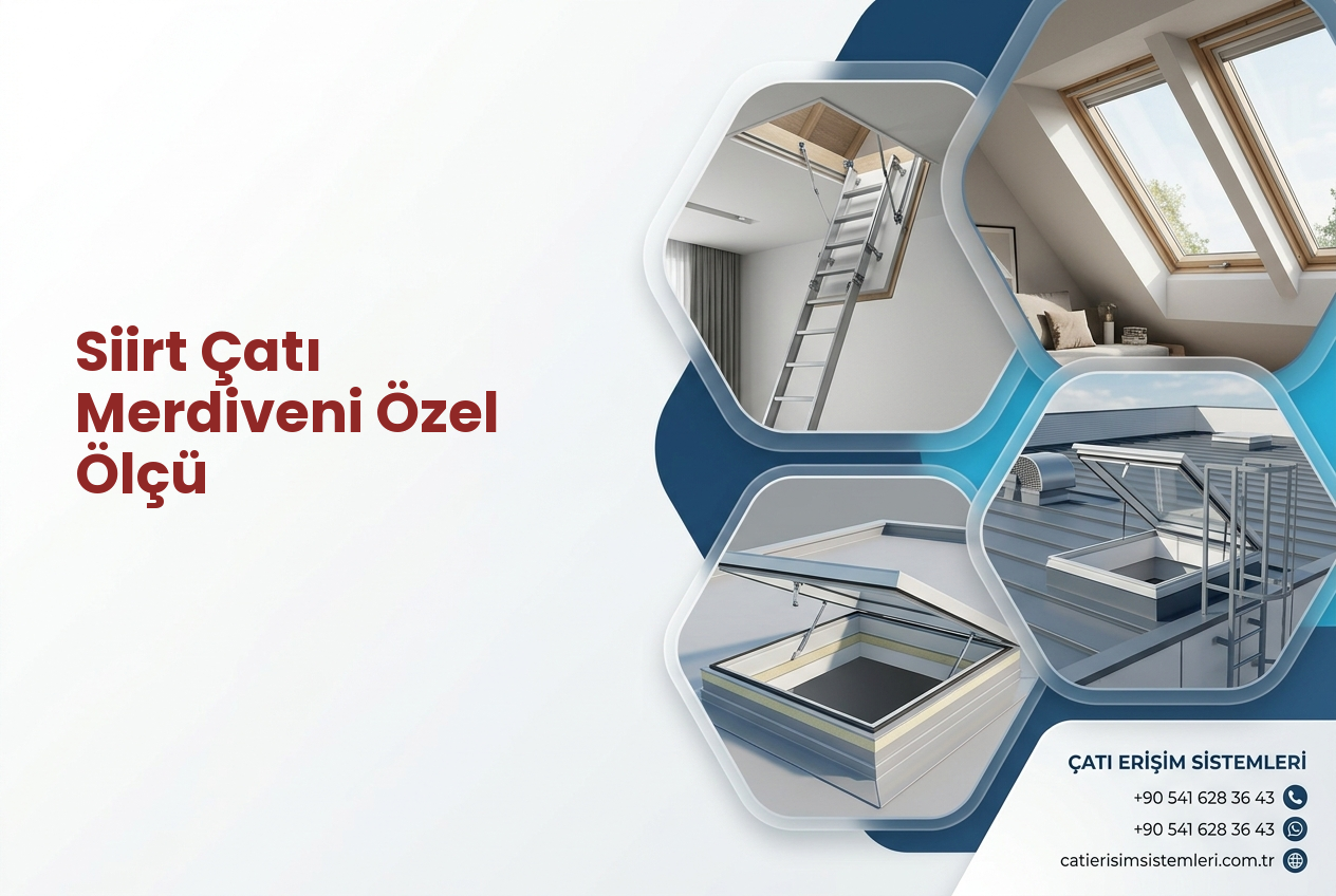 Siirt Çatı Merdiveni Özel Ölçü