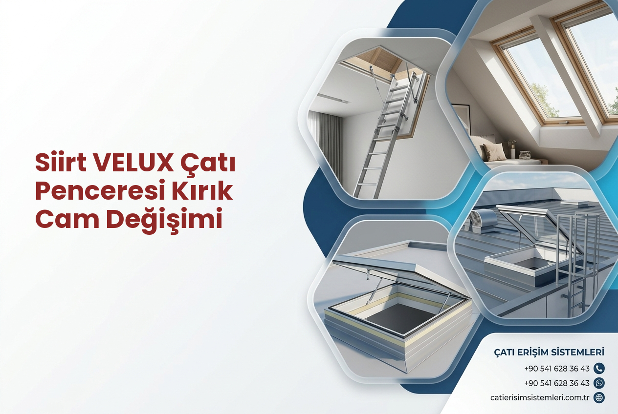 Siirt VELUX Çatı Penceresi Kırık Cam Değişimi