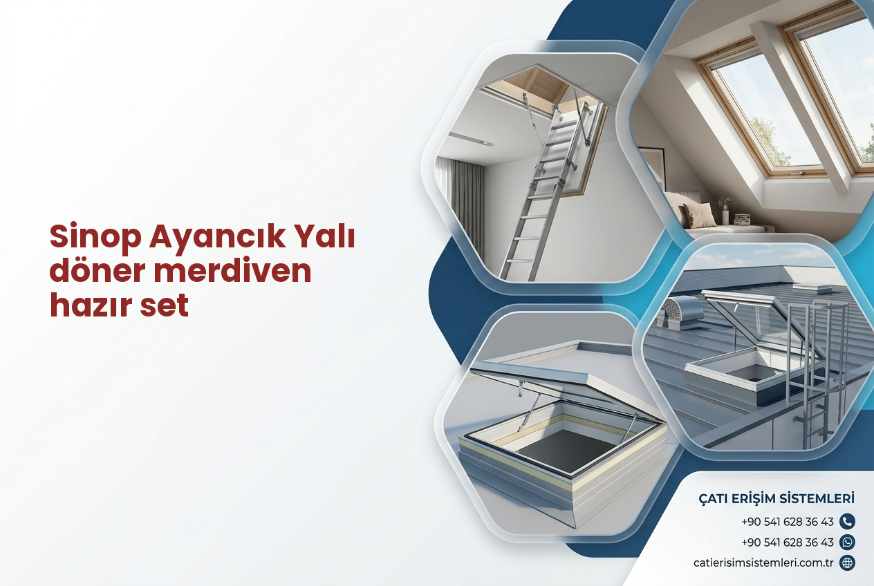 Sinop Ayancık Yalı döner merdiven hazır set