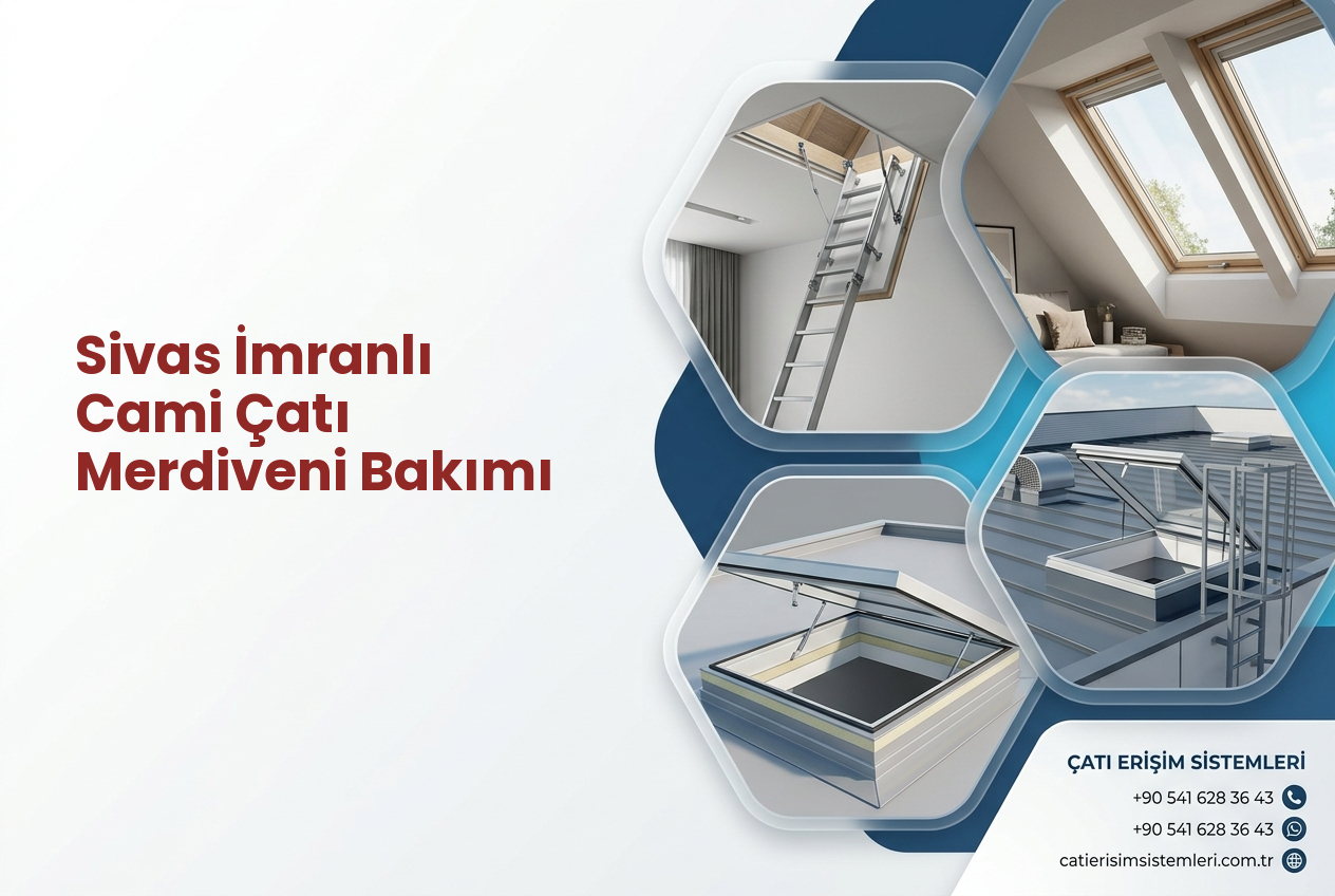 Sivas İmranlı Cami Çatı Merdiveni Bakımı