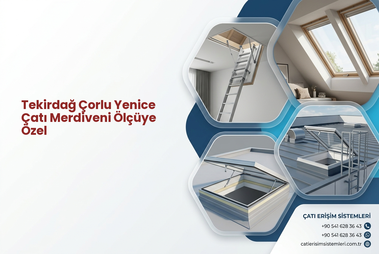 Tekirdağ Çorlu Yenice Çatı Merdiveni Ölçüye Özel
