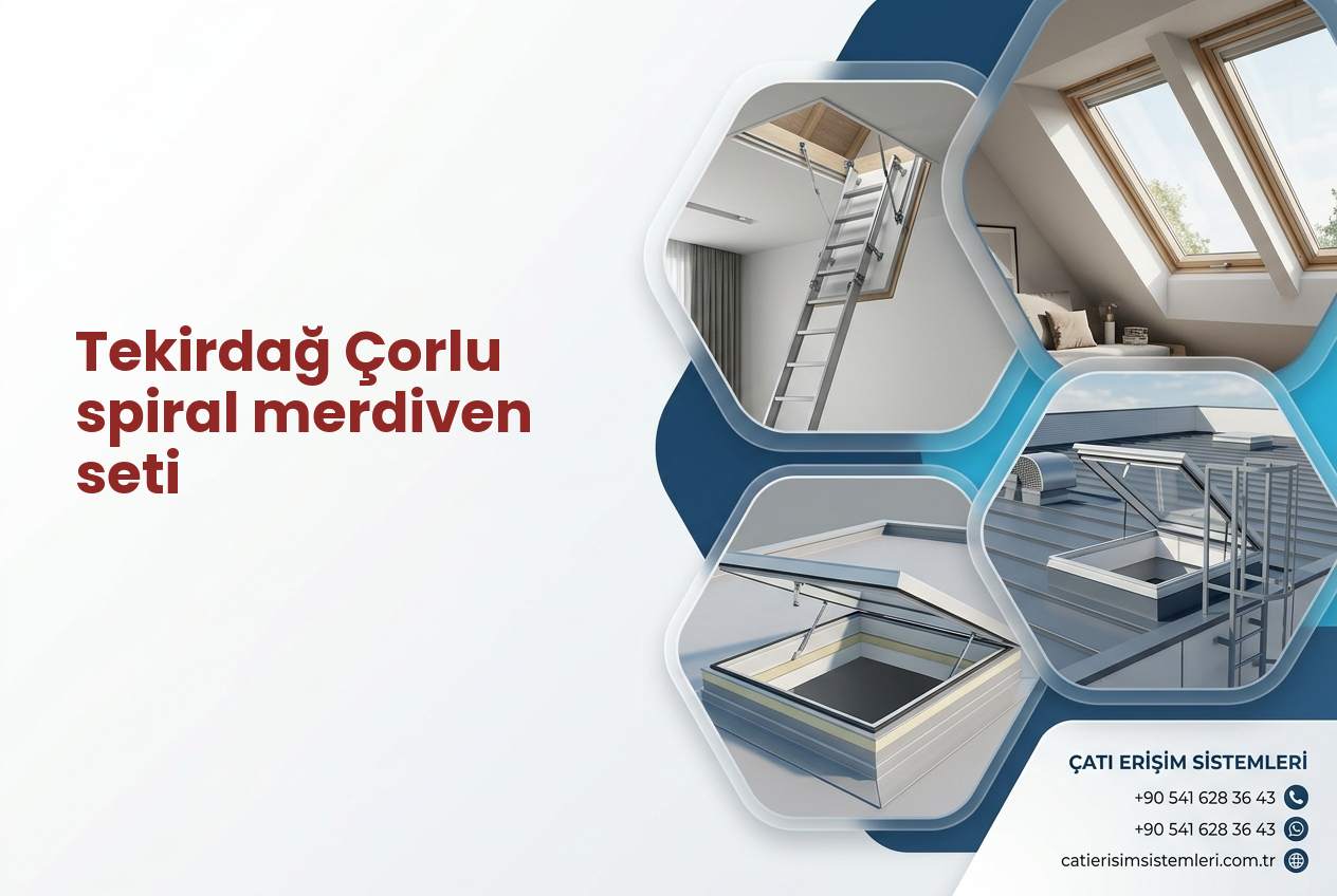 Tekirdağ Çorlu spiral merdiven seti