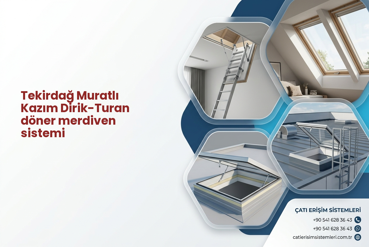 Tekirdağ Muratlı Kazım Dirik-Turan döner merdiven sistemi