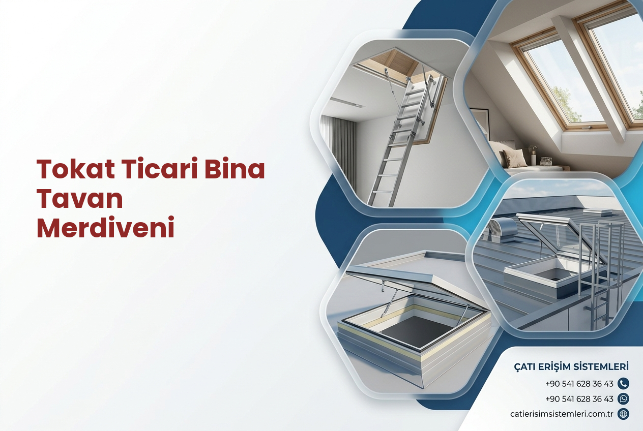Tokat Ticari Bina Tavan Merdiveni