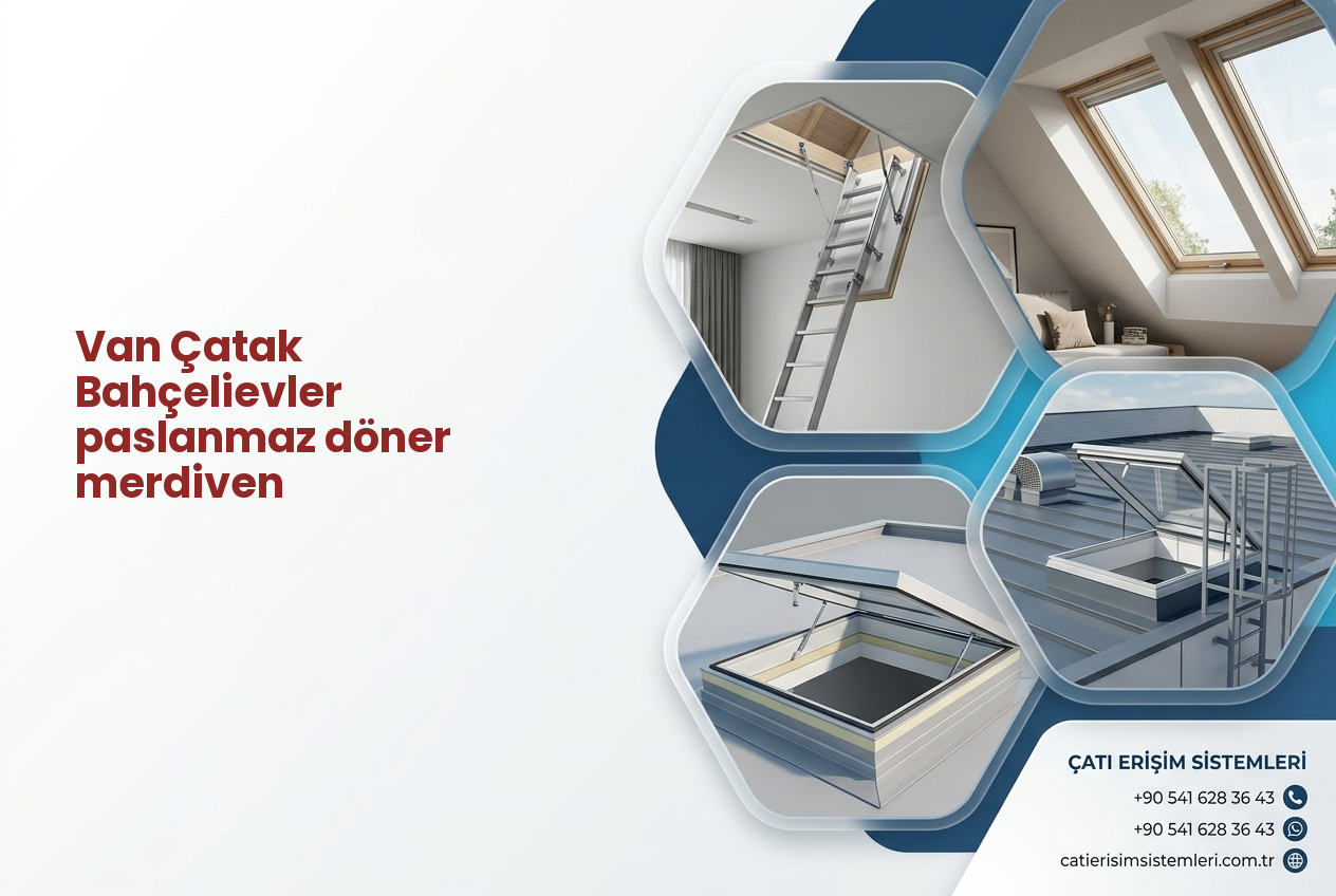 Van Çatak Bahçelievler paslanmaz döner merdiven