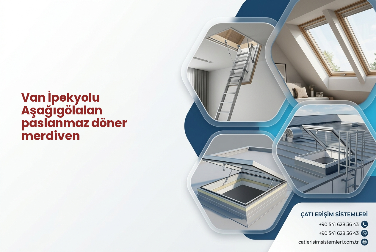 Van İpekyolu Aşağıgölalan paslanmaz döner merdiven