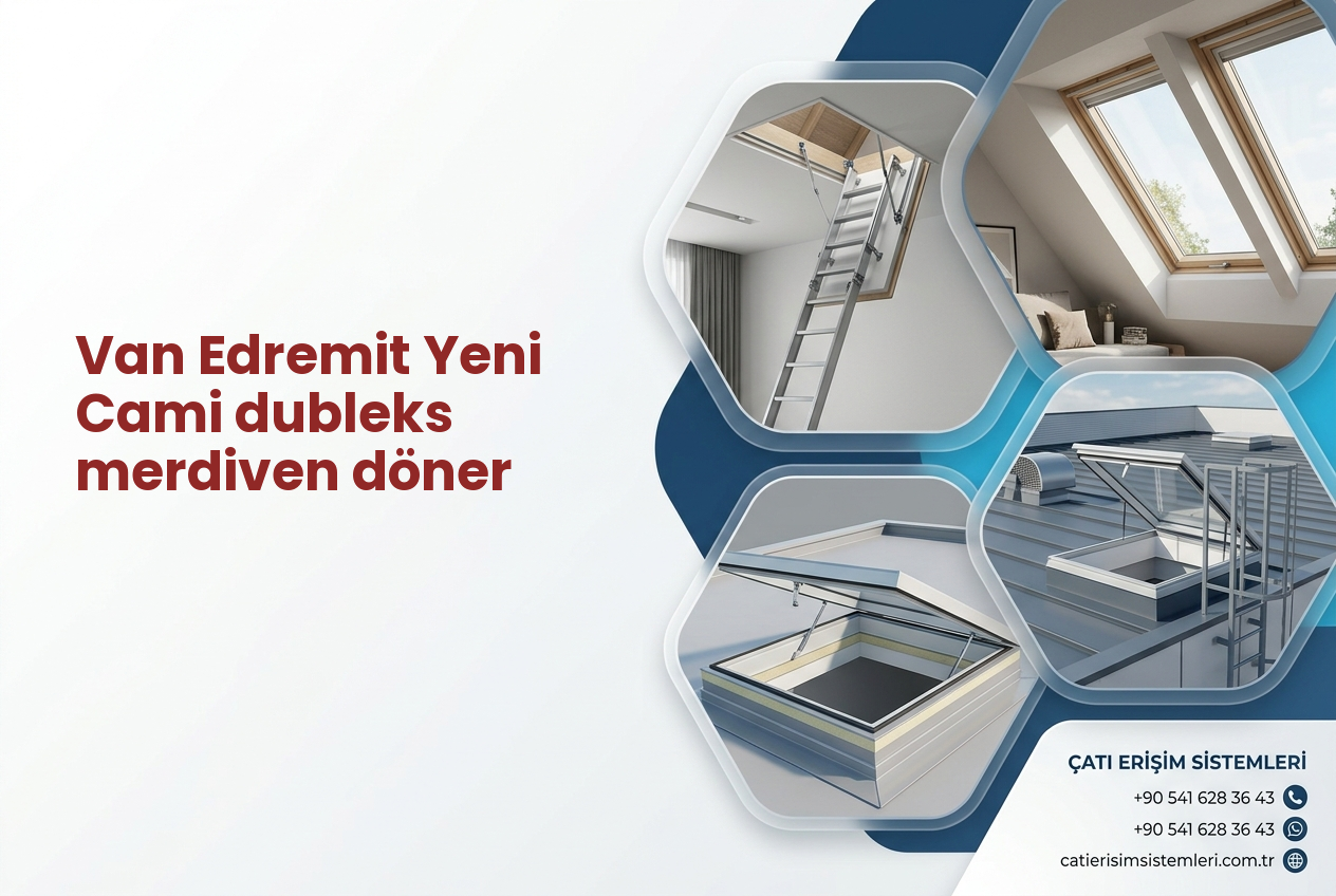 Van Edremit Yeni Cami dubleks merdiven döner