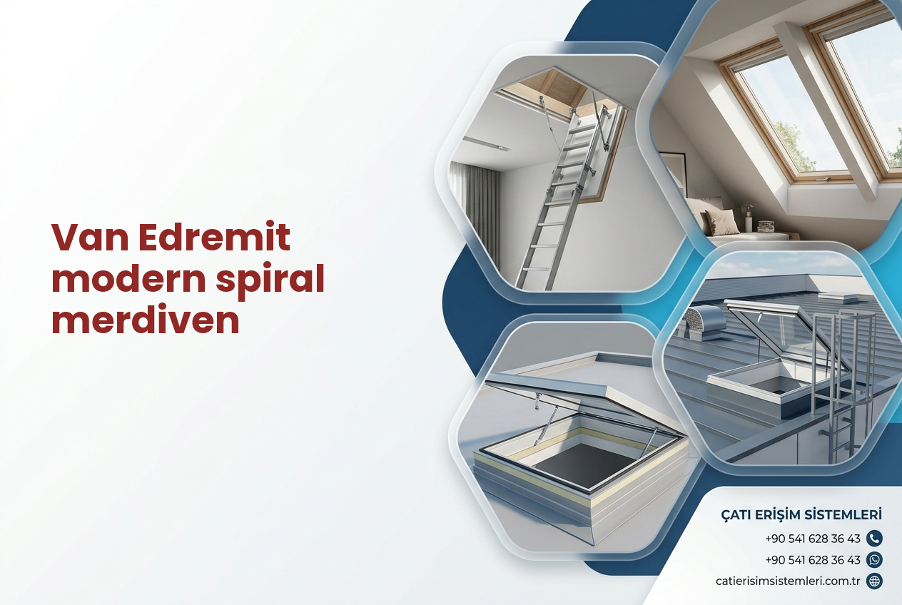 Van Edremit modern spiral merdiven