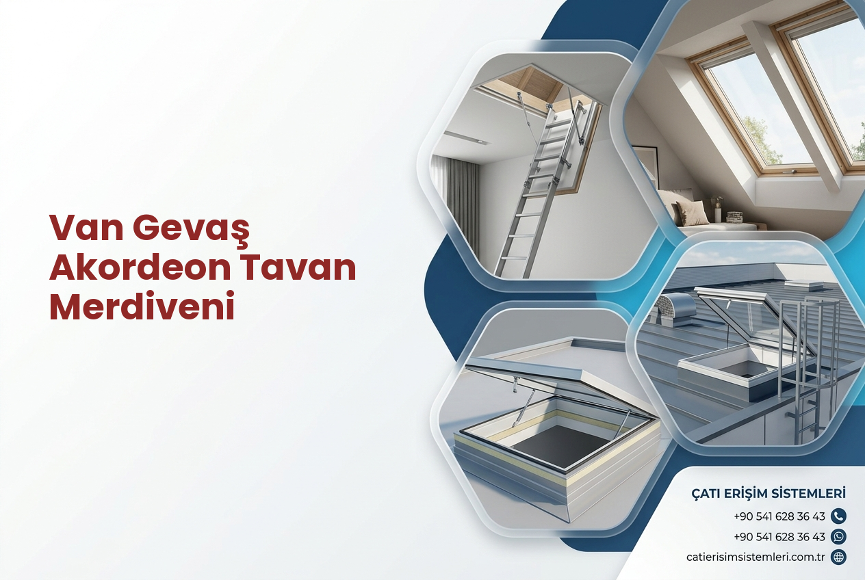 Van Gevaş Akordeon Tavan Merdiveni