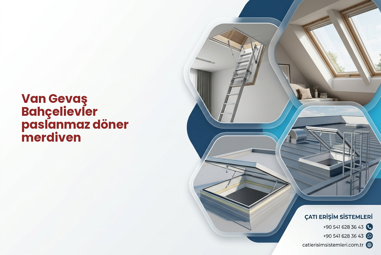 Van Gevaş Bahçelievler paslanmaz döner merdiven