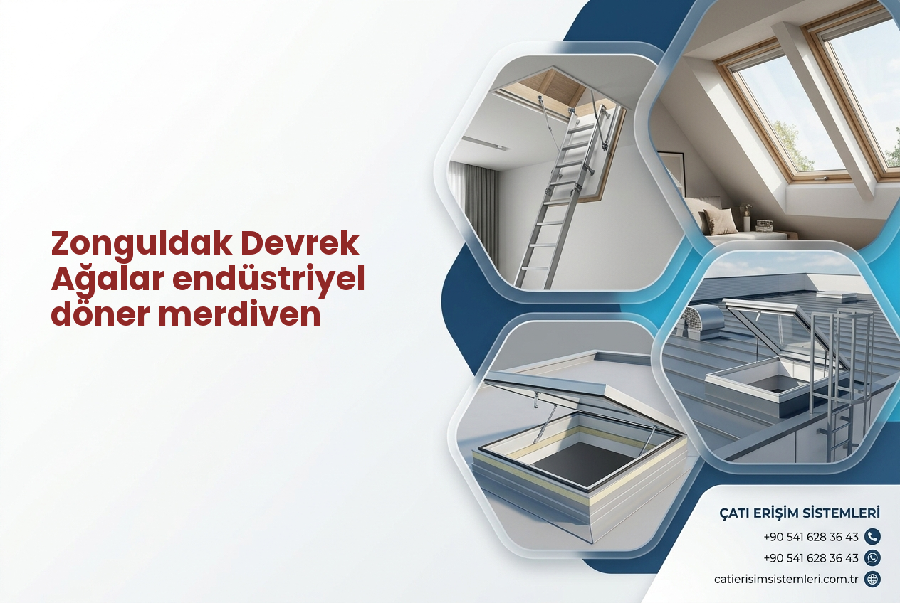Zonguldak Devrek Ağalar endüstriyel döner merdiven
